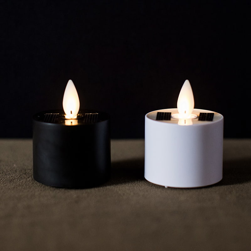Bougies chauffe-plat solaires sans flamme à LED