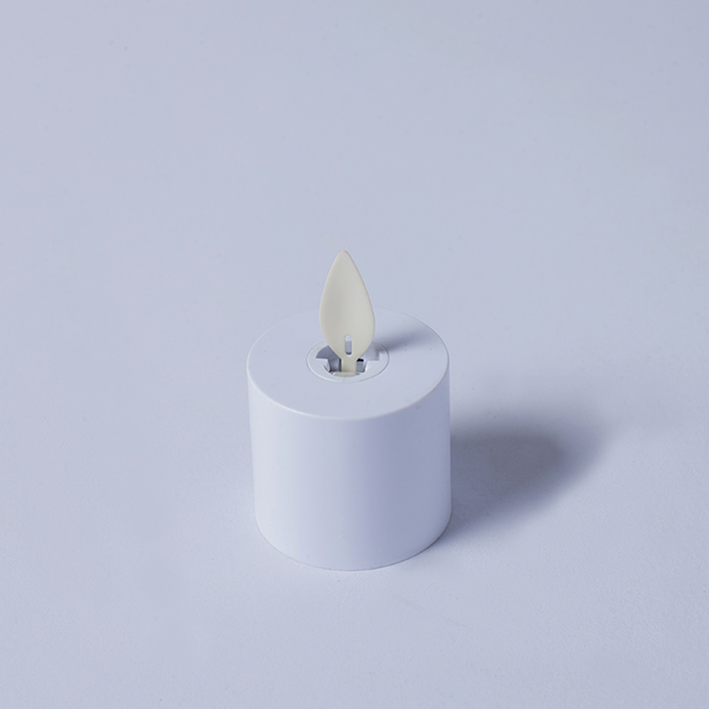 Paquet de 4 bougies blanches inductives rechargeables sans flamme