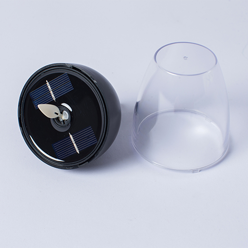 Bougie sans flamme vacillante à énergie solaire en verre à vin